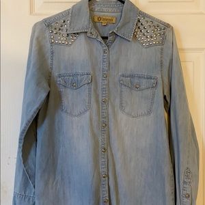 Jean Button-Up